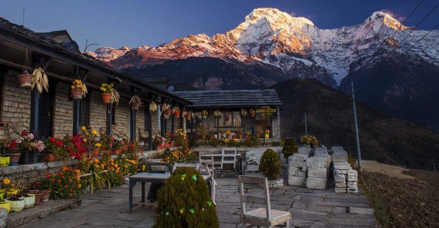 Tea House Along the Annapurna Circuit